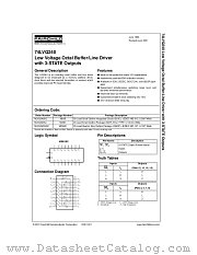 74LVQ240 datasheet pdf Fairchild Semiconductor