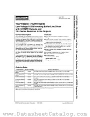74LVT162240 datasheet pdf Fairchild Semiconductor