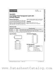 74LVX373 datasheet pdf Fairchild Semiconductor