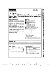74VCX162245 datasheet pdf Fairchild Semiconductor