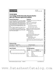 74VCX16839 datasheet pdf Fairchild Semiconductor
