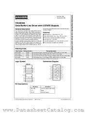 74VHC244 datasheet pdf Fairchild Semiconductor