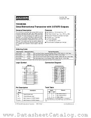 74VHC245 datasheet pdf Fairchild Semiconductor