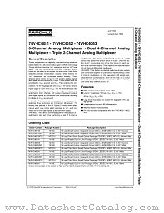 74VHC4052 datasheet pdf Fairchild Semiconductor