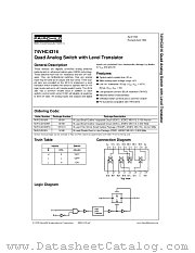 74VHC4316 datasheet pdf Fairchild Semiconductor