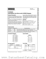 74VHC541 datasheet pdf Fairchild Semiconductor