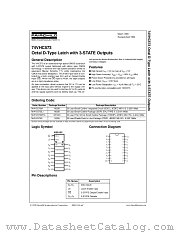 74VHC573 datasheet pdf Fairchild Semiconductor