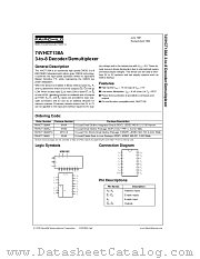74VHCT138A datasheet pdf Fairchild Semiconductor