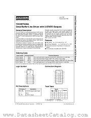 74VHCT540A datasheet pdf Fairchild Semiconductor
