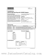 74VHCT574A datasheet pdf Fairchild Semiconductor