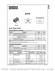 BAS35 datasheet pdf Fairchild Semiconductor