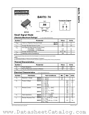 BAV70 datasheet pdf Fairchild Semiconductor