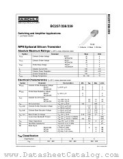 BC239 datasheet pdf Fairchild Semiconductor