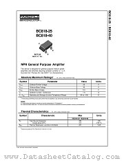BC818-25 datasheet pdf Fairchild Semiconductor