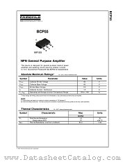 BCP55 datasheet pdf Fairchild Semiconductor