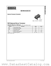 BCW61A datasheet pdf Fairchild Semiconductor