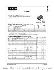 BCW66G datasheet pdf Fairchild Semiconductor
