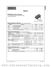 BCX19 datasheet pdf Fairchild Semiconductor