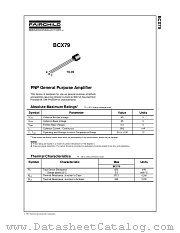 BCX79 datasheet pdf Fairchild Semiconductor