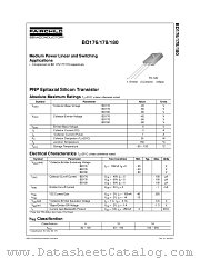 BD176 datasheet pdf Fairchild Semiconductor