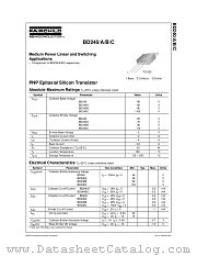 BD240C datasheet pdf Fairchild Semiconductor