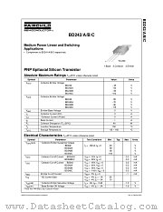 BD242 datasheet pdf Fairchild Semiconductor