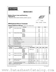 BD243C datasheet pdf Fairchild Semiconductor