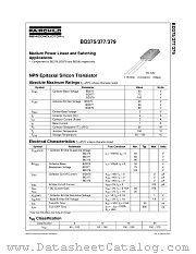 BD375 datasheet pdf Fairchild Semiconductor