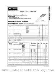 BD675A datasheet pdf Fairchild Semiconductor