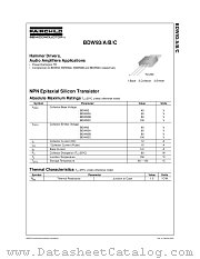 BDW93 datasheet pdf Fairchild Semiconductor