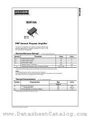 BSR18A datasheet pdf Fairchild Semiconductor