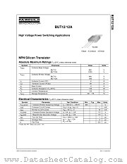 BUT12 datasheet pdf Fairchild Semiconductor
