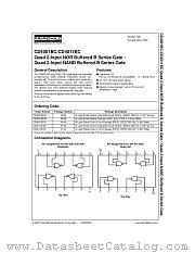 CD4001BC datasheet pdf Fairchild Semiconductor