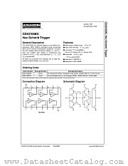 CD40106BC datasheet pdf Fairchild Semiconductor