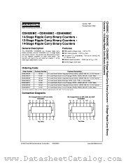 CD4020BC datasheet pdf Fairchild Semiconductor