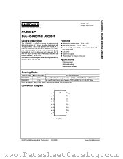 CD4028BC datasheet pdf Fairchild Semiconductor