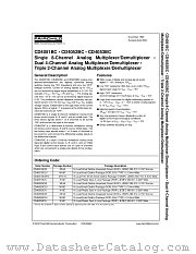 CD4052BC datasheet pdf Fairchild Semiconductor