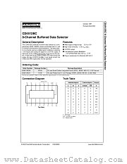 CD4512BC datasheet pdf Fairchild Semiconductor