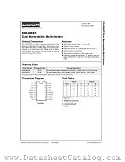 CD4528BC datasheet pdf Fairchild Semiconductor