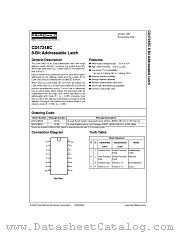 CD4724BC datasheet pdf Fairchild Semiconductor