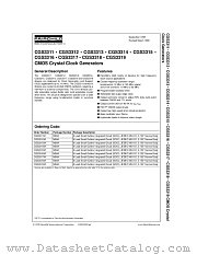 CGS3311 datasheet pdf Fairchild Semiconductor