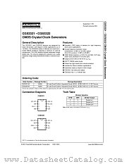 CGS3321 datasheet pdf Fairchild Semiconductor