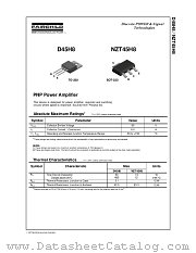 D45H8 datasheet pdf Fairchild Semiconductor