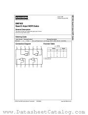 DM7402 datasheet pdf Fairchild Semiconductor