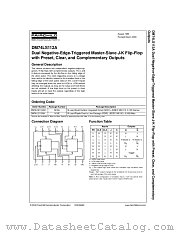 DM74LS112A datasheet pdf Fairchild Semiconductor