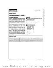 DM74LS259 datasheet pdf Fairchild Semiconductor