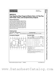 DM74S112 datasheet pdf Fairchild Semiconductor