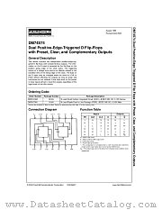 DM74S74 datasheet pdf Fairchild Semiconductor