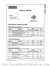 EGF1A datasheet pdf Fairchild Semiconductor