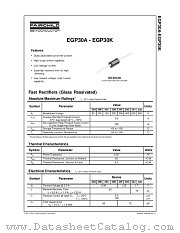 EGP30B datasheet pdf Fairchild Semiconductor